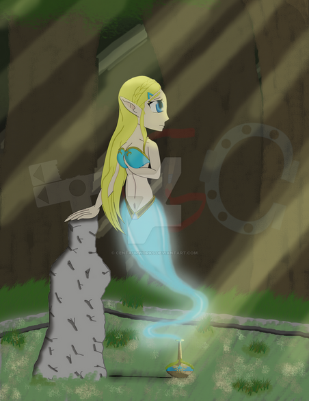 Mar. 3, 2017 - Fanart piece that got me out of my comfort zone: Zelda-Genie of the Wild